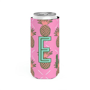 Pineapple Single Initial Slim Can Cooler