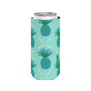 Pineapple Single Initial Slim Can Cooler