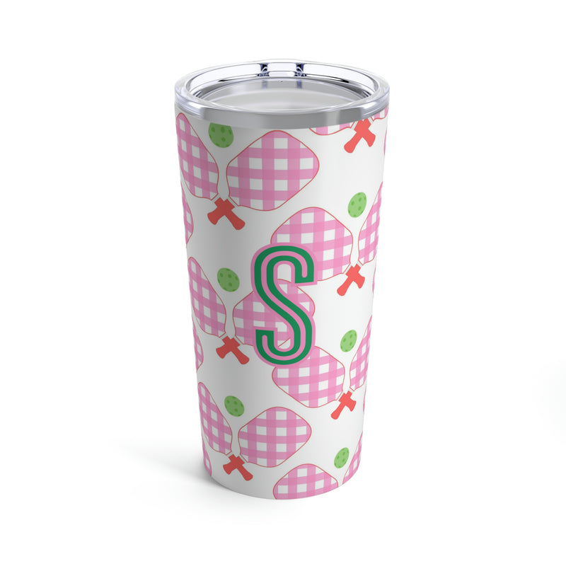 Pickleball Single Initial Large Tumbler